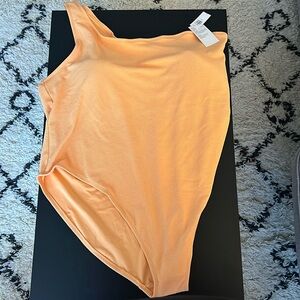 Old Navy 4x One Shoulder Light Orange One Piece Swimsuit